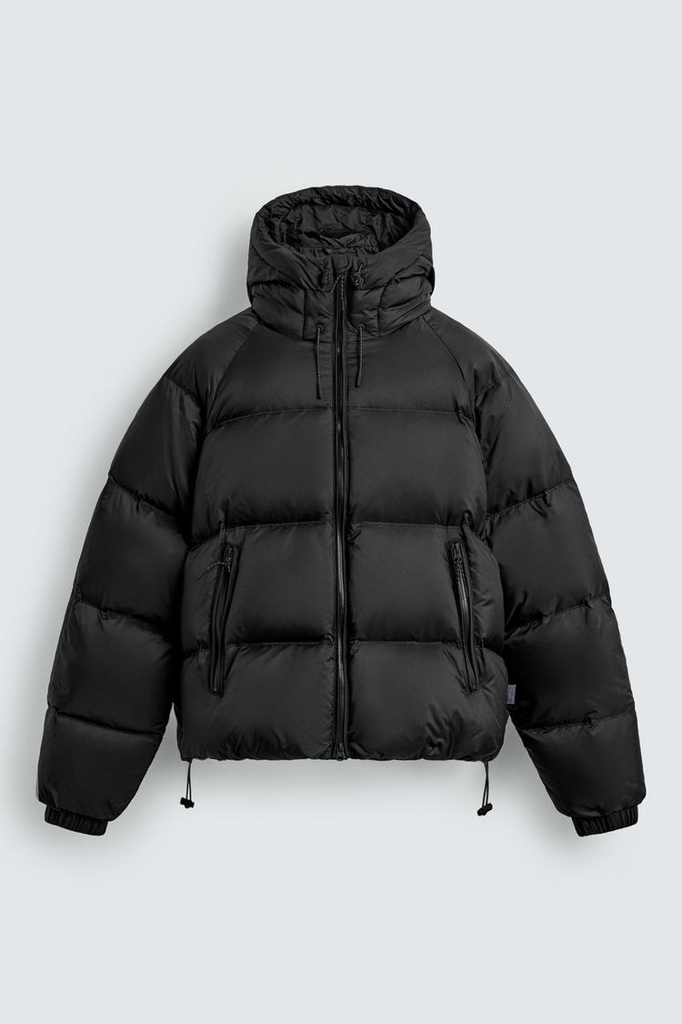 ZARA FEATHER WATER REPELLENT PUFFER JACKET