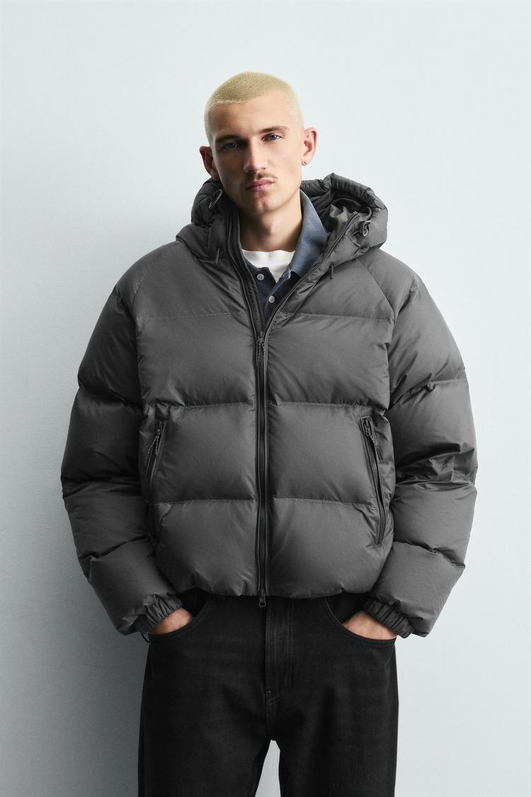 ZARA FEATHER WATER REPELLENT PUFFER JACKET