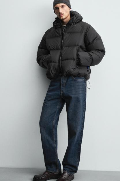 ZARA FEATHER WATER REPELLENT PUFFER JACKET