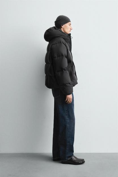 ZARA FEATHER WATER REPELLENT PUFFER JACKET