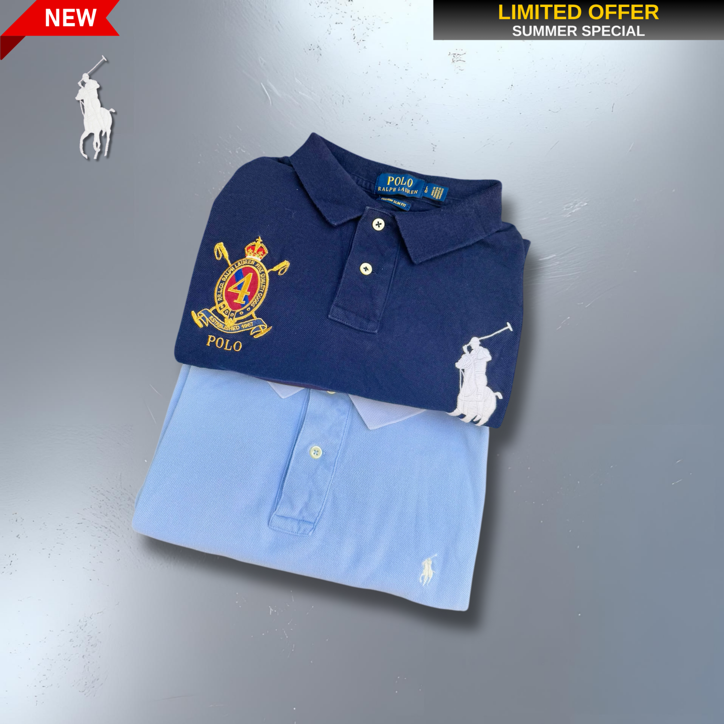 POLO RALPH LAUREN VINTAGE MYSTERY BOX (3 Polos)