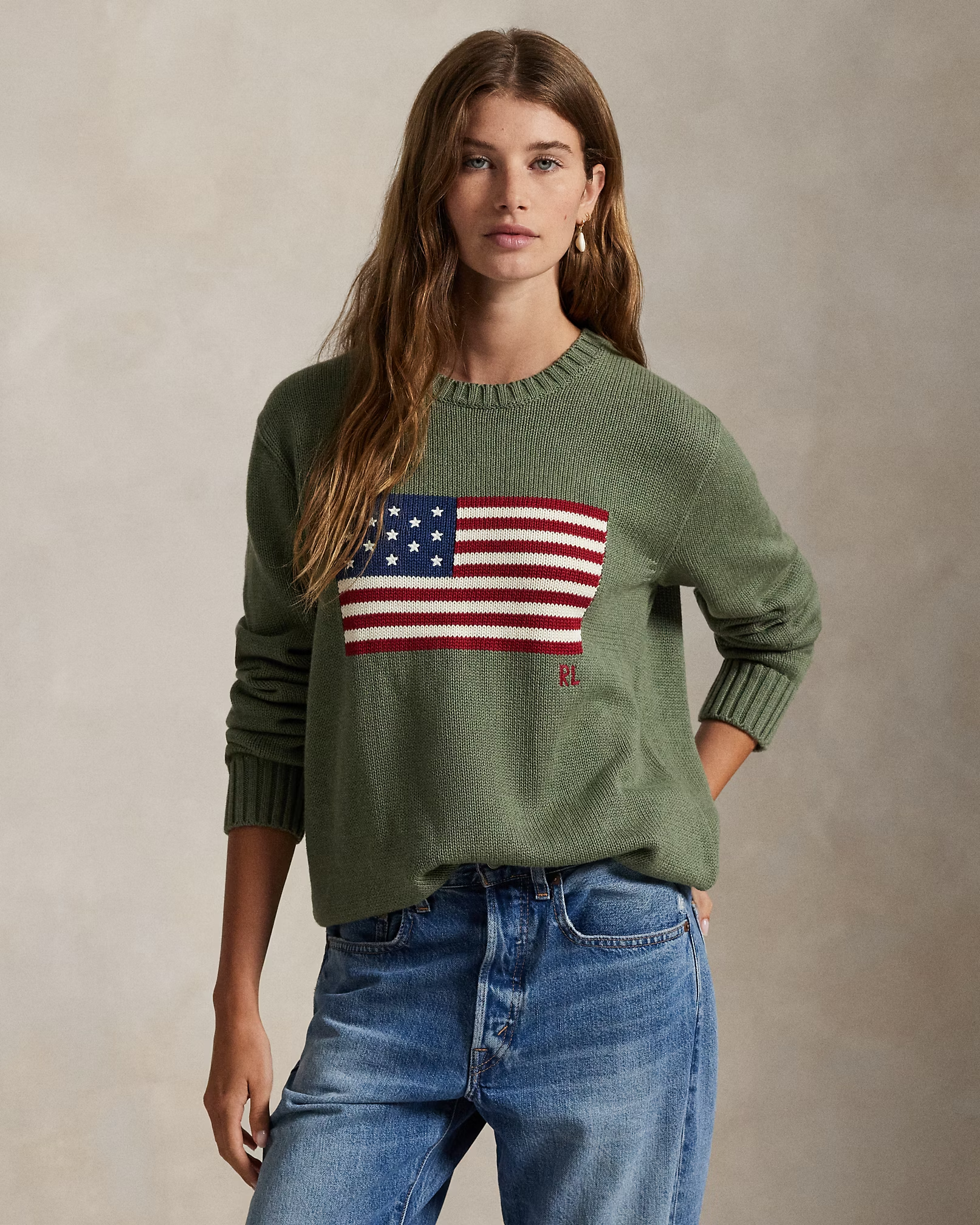 【Up to 59% off！】The Iconic Flag Sweater