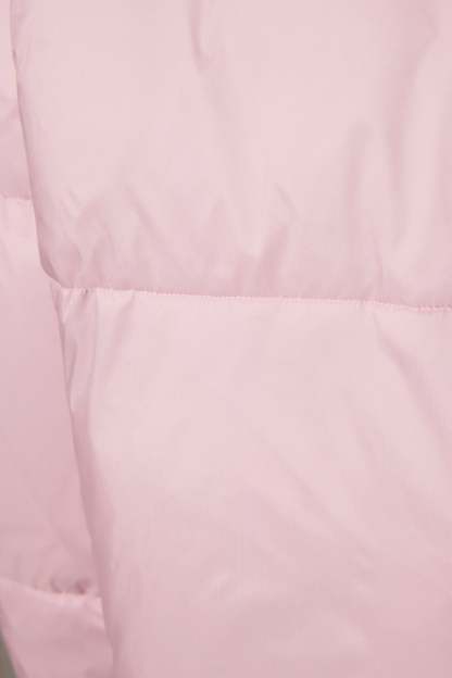 Waterproof Cropped Oversized Ski Jacket in Powder Pink