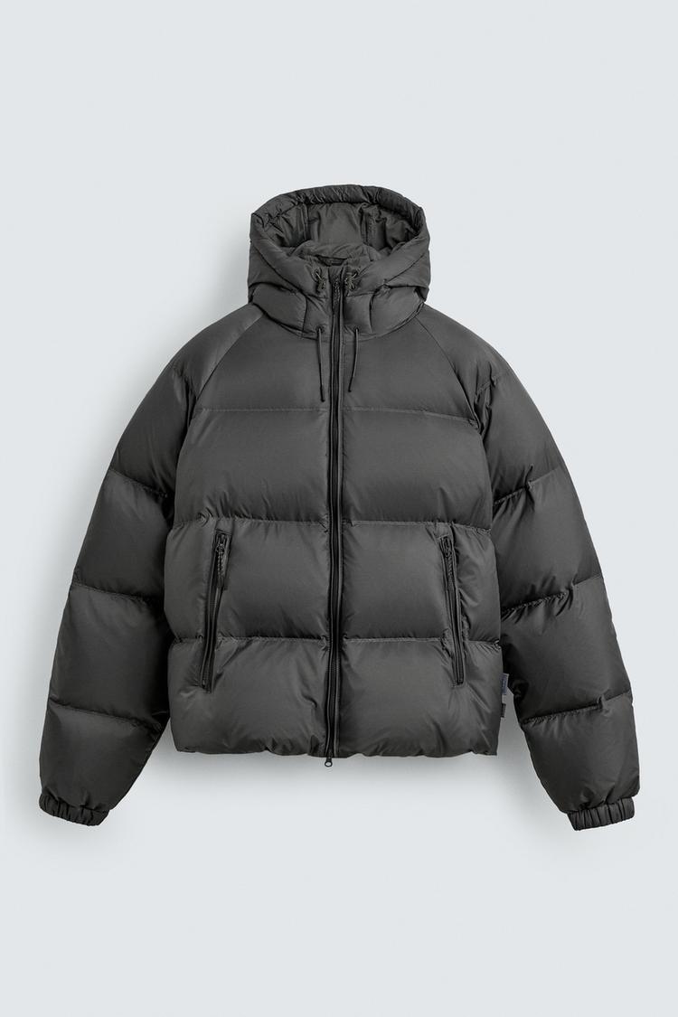 ZARA FEATHER WATER REPELLENT PUFFER JACKET