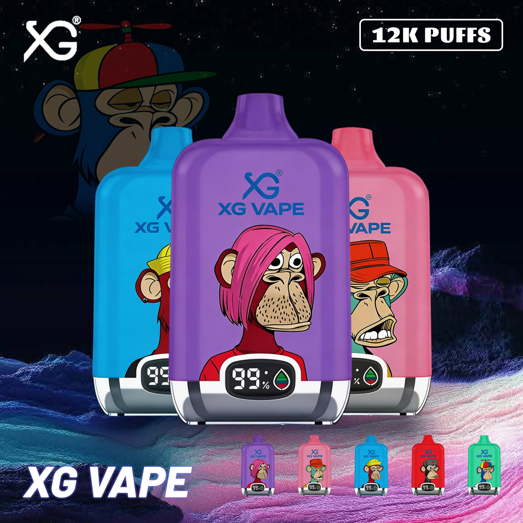 XG 12K-15K-25K-35K puffs random flavor blind box disposable vape