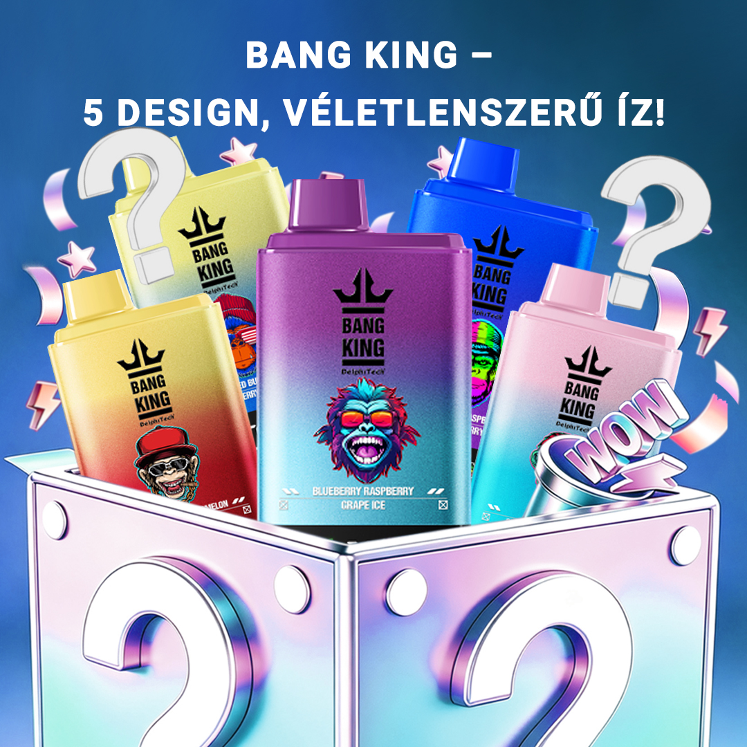 5-pack BANGKING 50K disposable vape mystery box--random flavors for more surprises