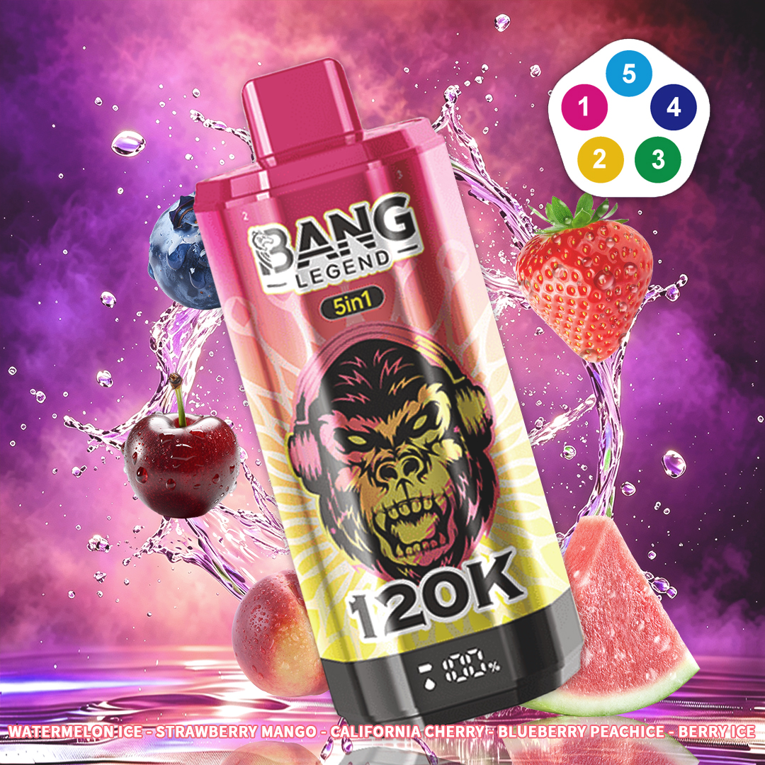 BANG 120K Puffs 5-in-1 Disposable Vape