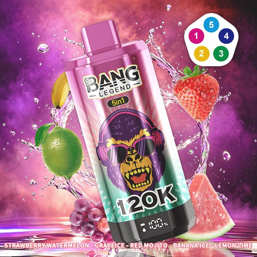 BANG 120K Puffs 5-in-1 Disposable Vape