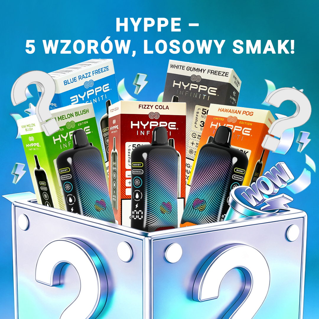 5-pack HYPPE 50000 Puffs Disposable Vape Mystery Box