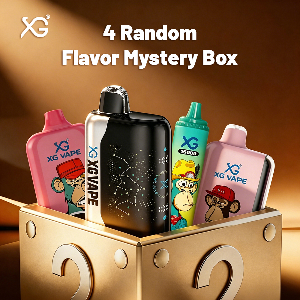 4-pack XG series disposable vape mystery box--random flavors, full of surprises