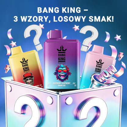 3-pack BANGKING 50K disposable vape mystery box, random flavors for more surprises