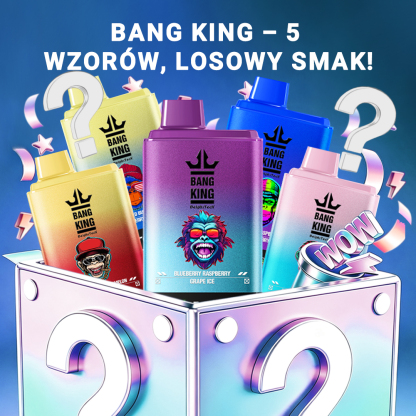5-pack BANGKING 50K disposable vape mystery box, random flavors for more surprises