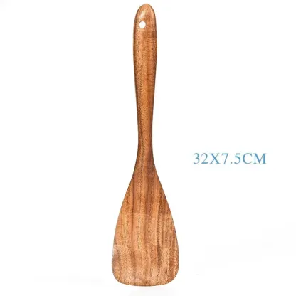 Eco-Friendly Teak Wood Kitchen Spoon Set