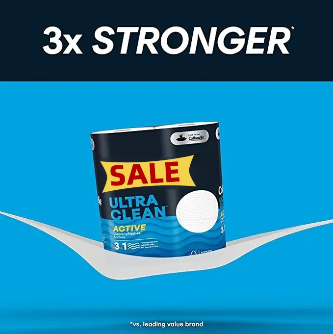 Ultra Clean Toilet Paper 24 Family Mega Rolls