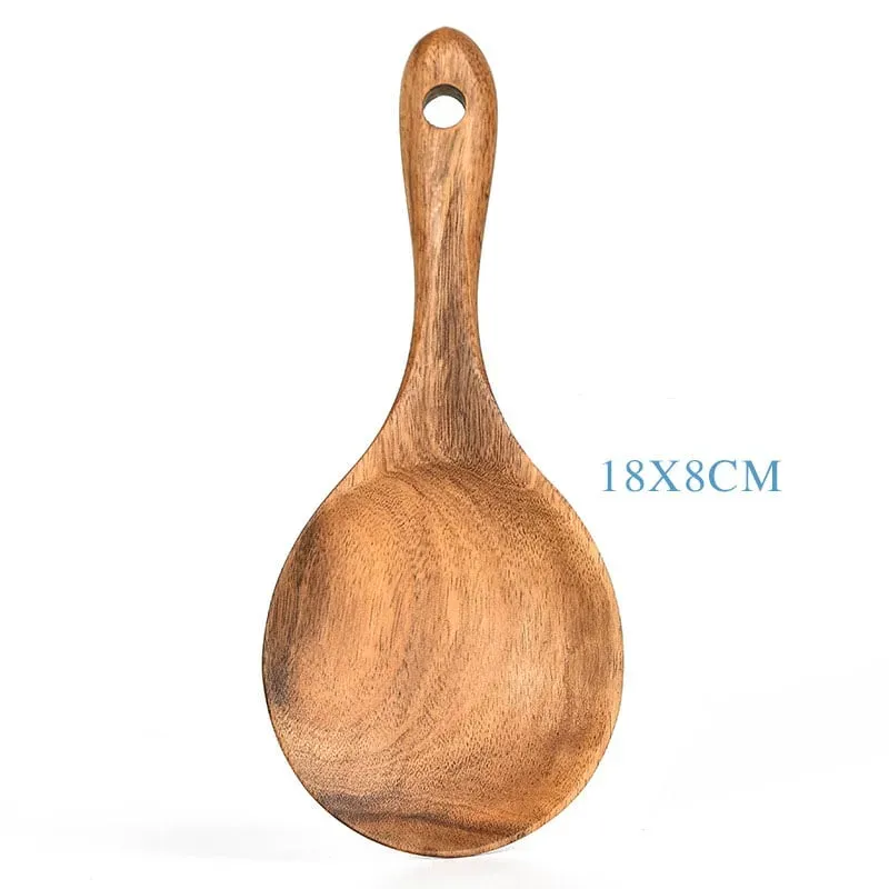 Eco-Friendly Teak Wood Kitchen Spoon Set