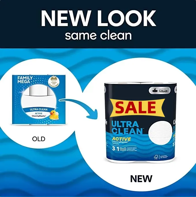 Ultra Clean Toilet Paper 24 Family Mega Rolls