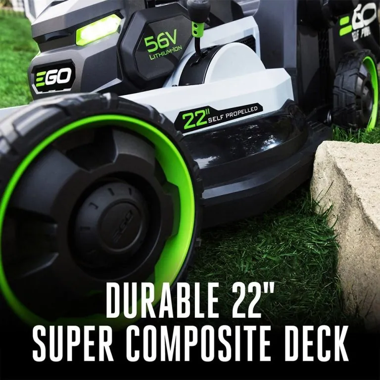 POWER+ Mower 22" Super Composite Deck Select Cut™ System with Peak Power Kit (Two 6Ah Batteries)