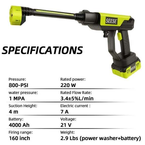 Cordless Pressure Washer and Single Port Charger Base