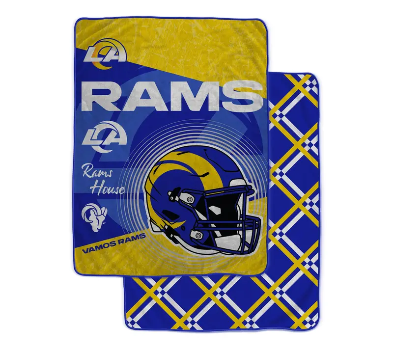 NFL Officially Licensed 60"x80" Fleece & Sherpa Back Throw
