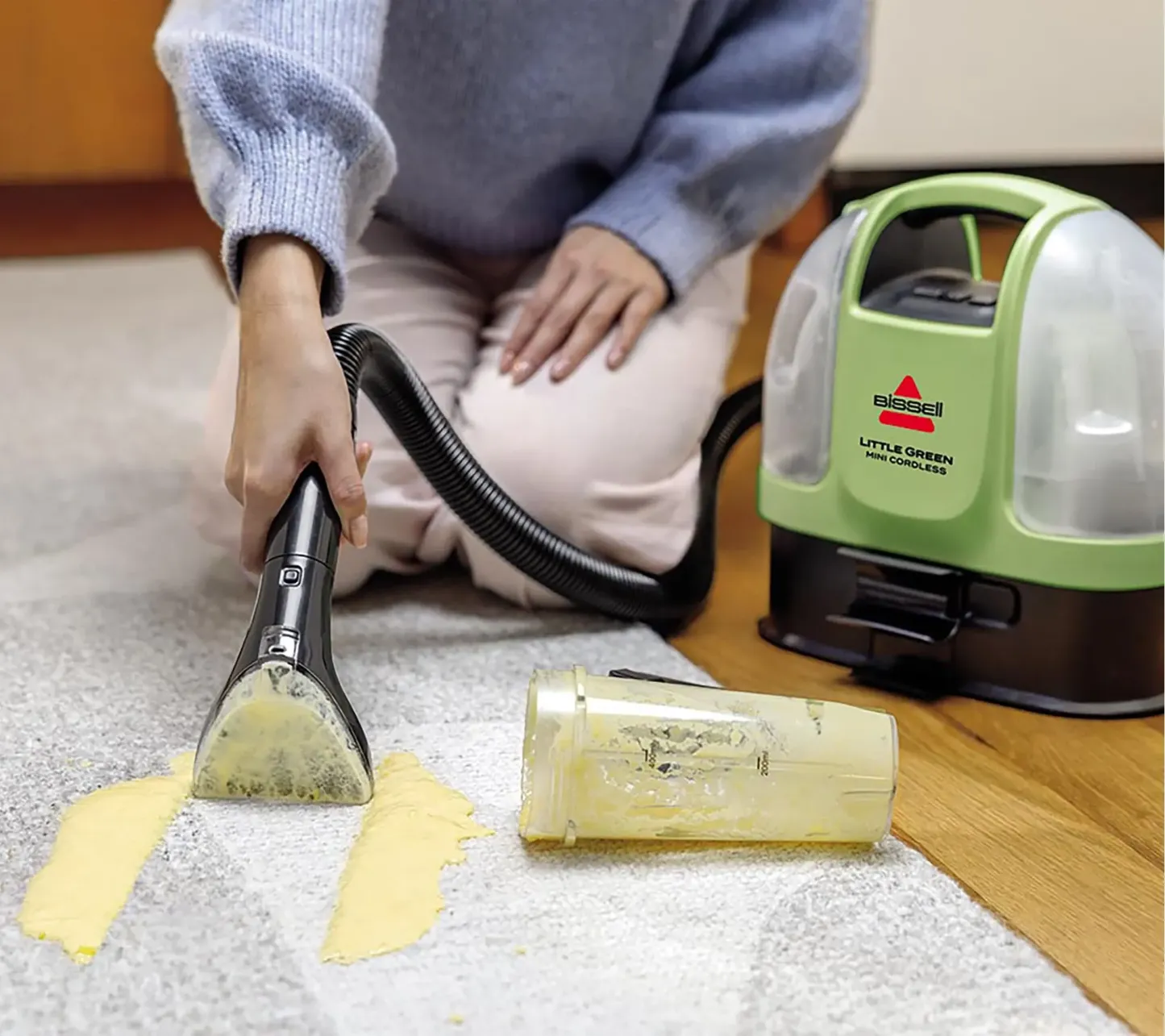 BISSELL Little Green Mini Cordless Portable Carpet Cleaner