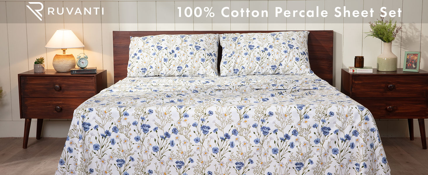 queen sheets king size sheets full twin Cal king breathable soft percale sheets