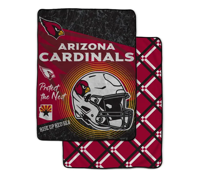 NFL Officially Licensed 60"x80" Fleece & Sherpa Back Throw