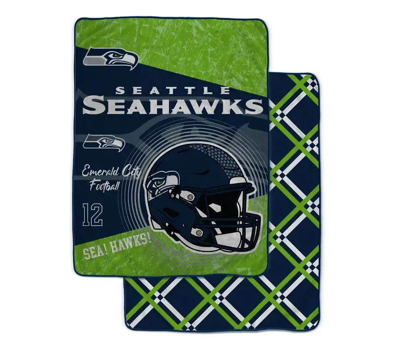 NFL Officially Licensed 60"x80" Fleece & Sherpa Back Throw