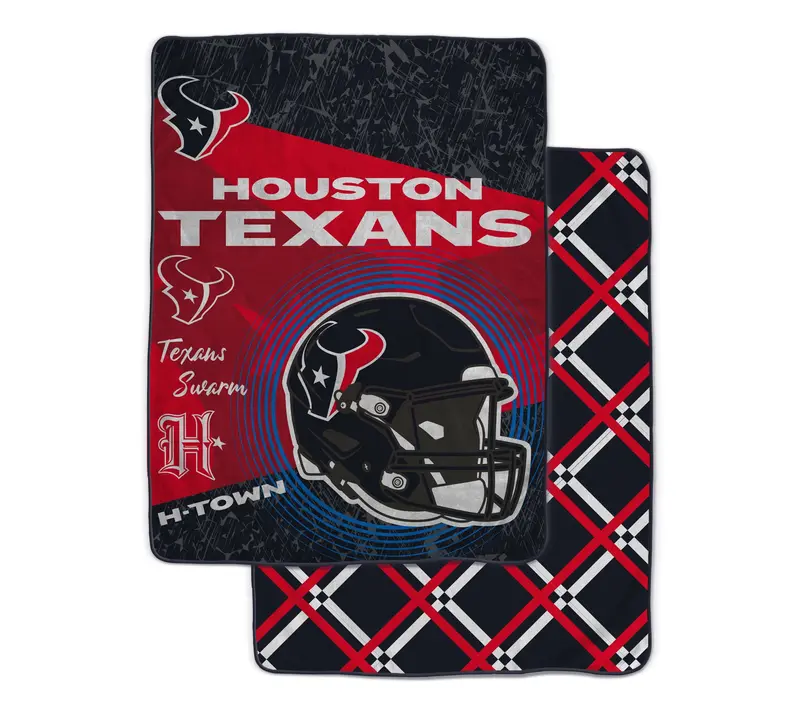 NFL Officially Licensed 60"x80" Fleece & Sherpa Back Throw