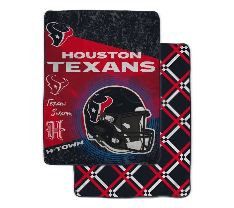 NFL Officially Licensed 60"x80" Fleece & Sherpa Back Throw