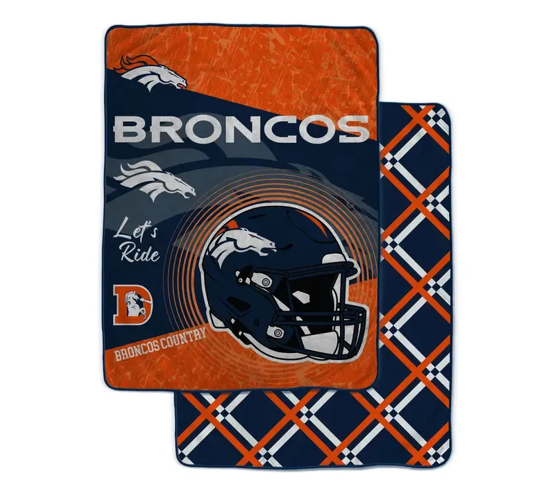 NFL Officially Licensed 60"x80" Fleece & Sherpa Back Throw