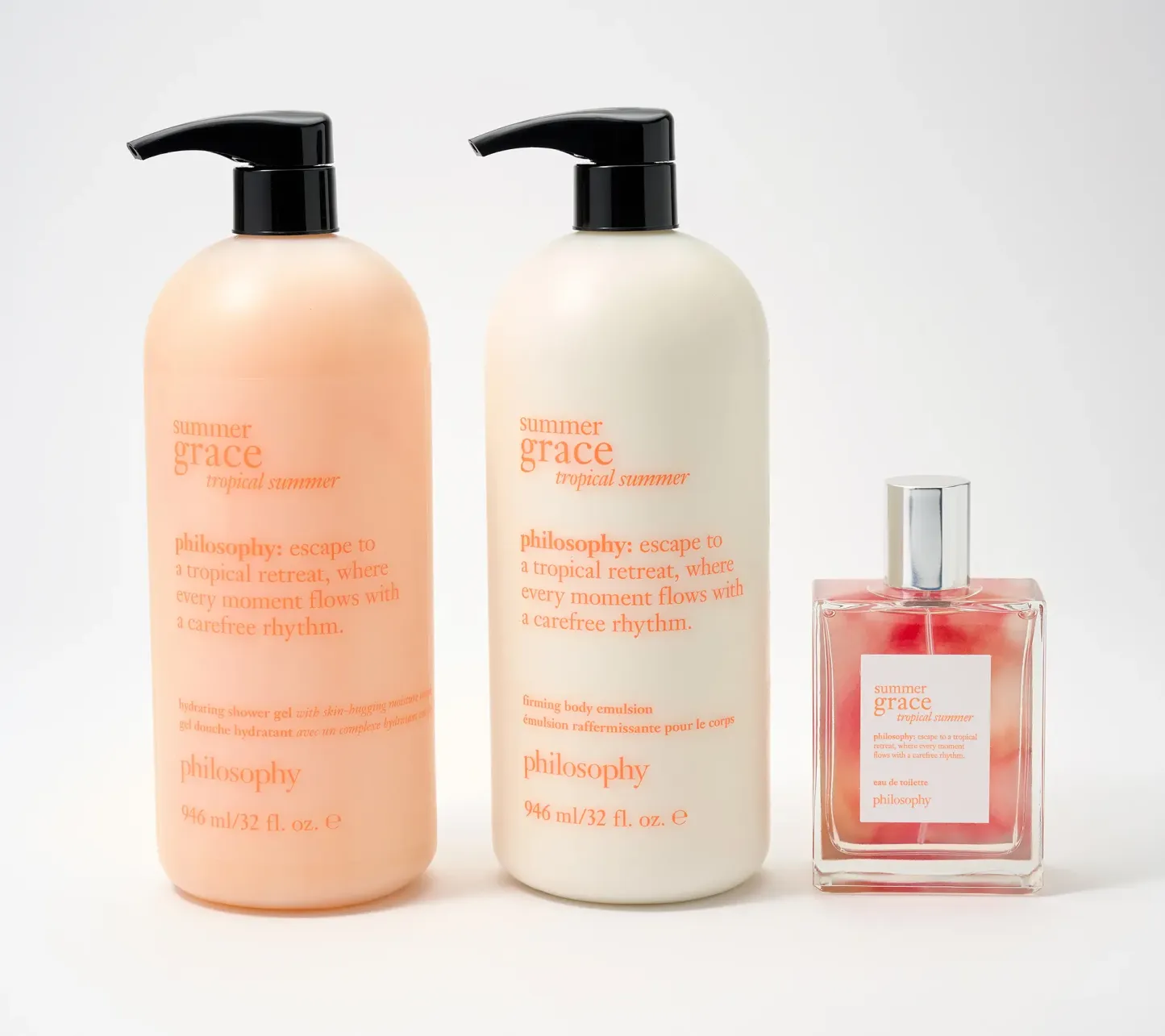 philosophy summer fine fragrance supersize 3pc layering set