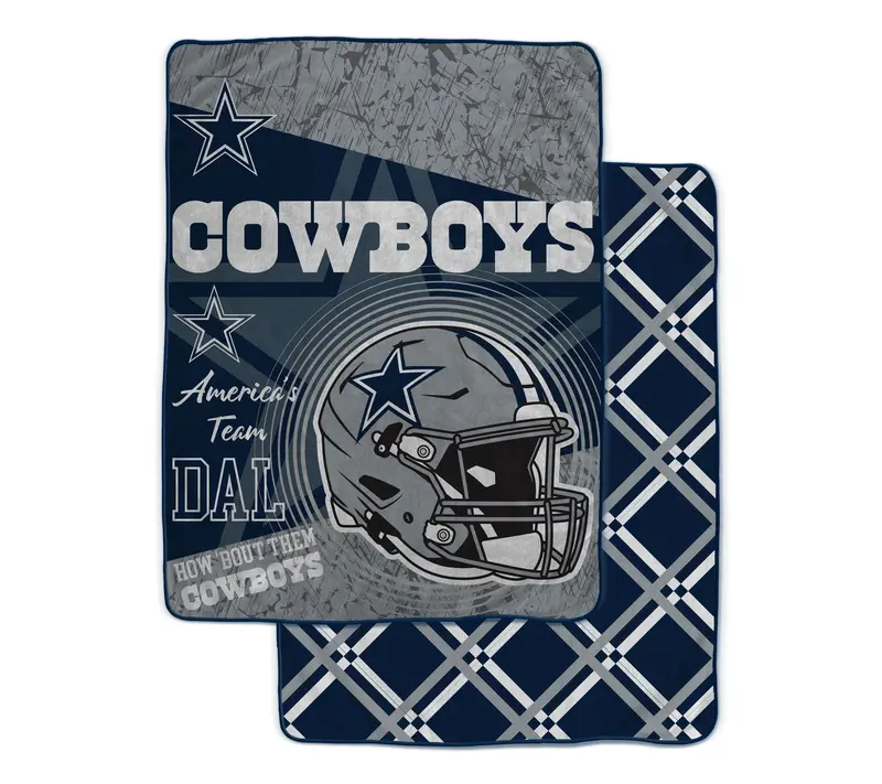 NFL Officially Licensed 60"x80" Fleece & Sherpa Back Throw