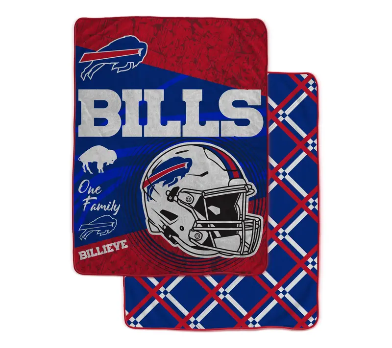 NFL Officially Licensed 60"x80" Fleece & Sherpa Back Throw