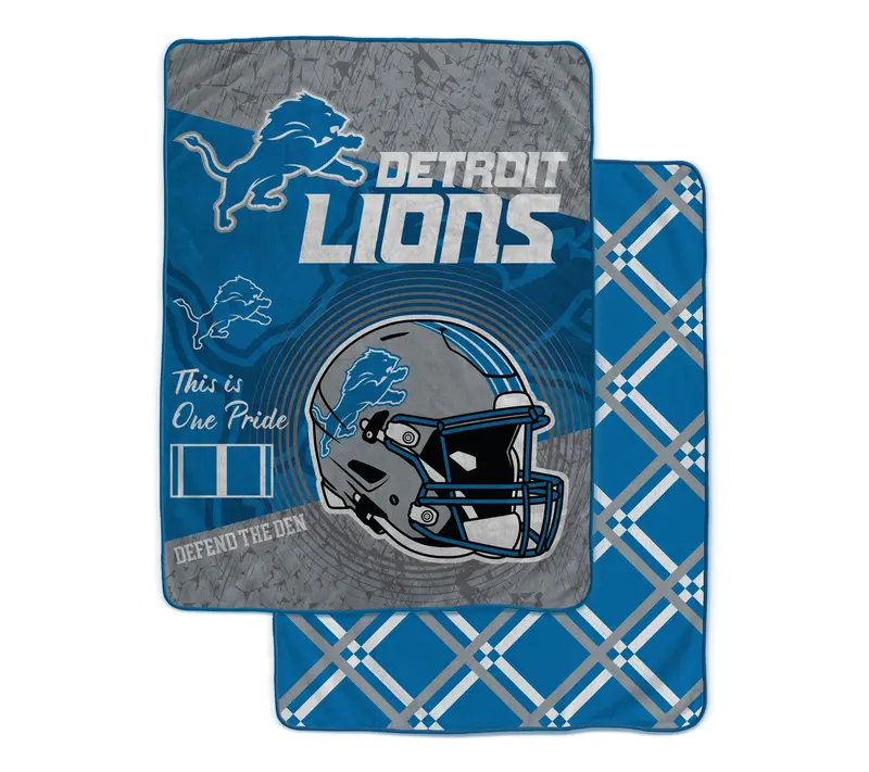 NFL Officially Licensed 60"x80" Fleece & Sherpa Back Throw