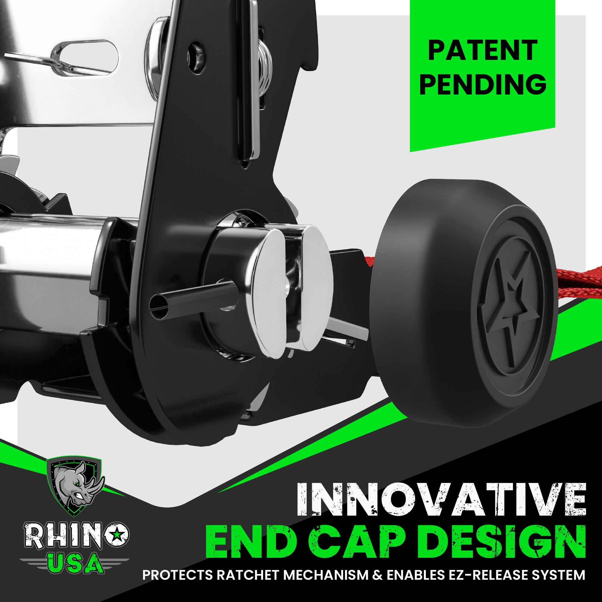 1.6" x 8' HD Ratchet Tie-Down Set 