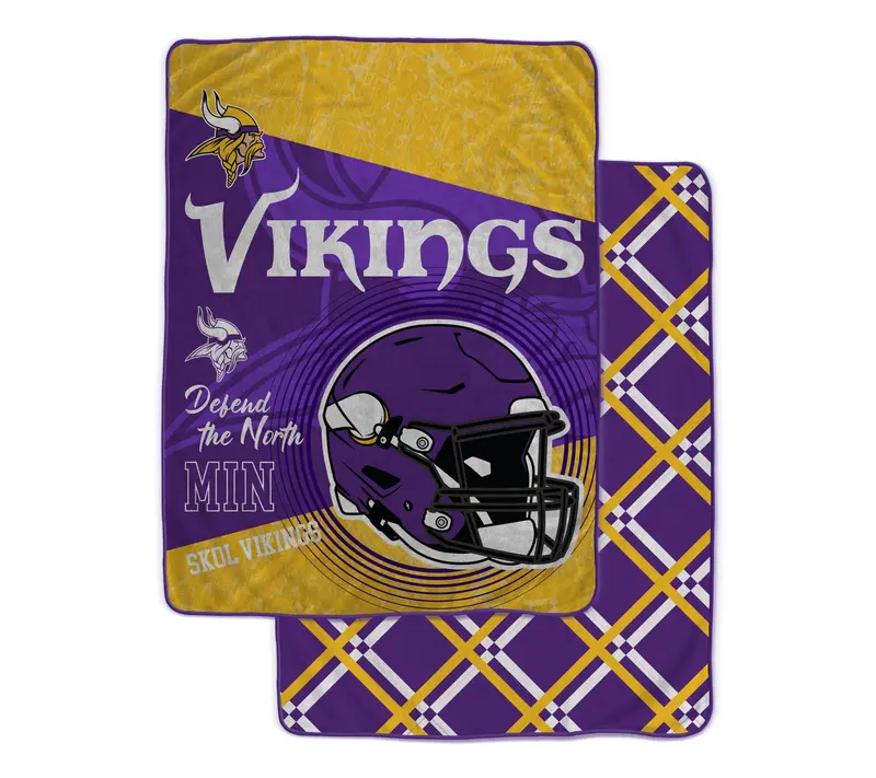 NFL Officially Licensed 60"x80" Fleece & Sherpa Back Throw