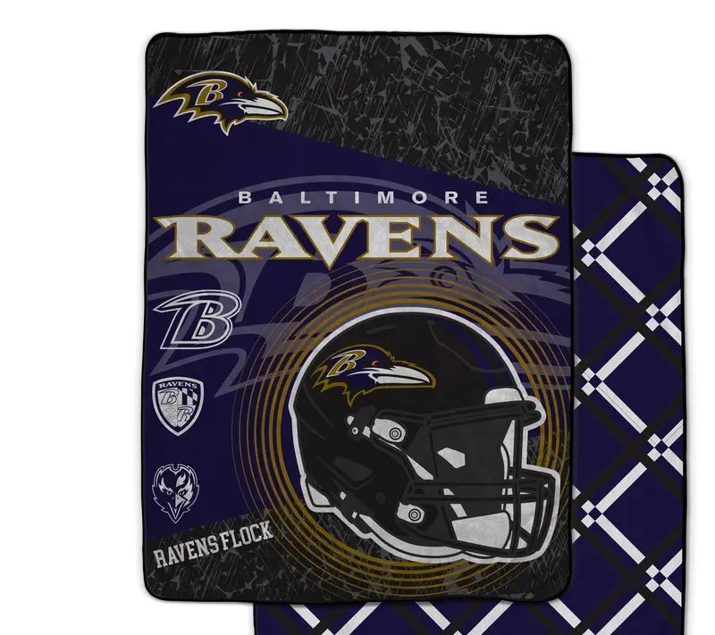 NFL Officially Licensed 60"x80" Fleece & Sherpa Back Throw