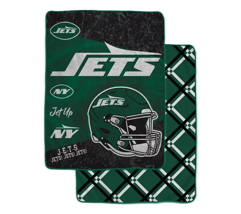 NFL Officially Licensed 60"x80" Fleece & Sherpa Back Throw