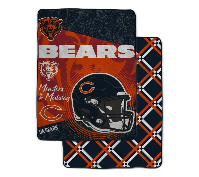 NFL Officially Licensed 60"x80" Fleece & Sherpa Back Throw
