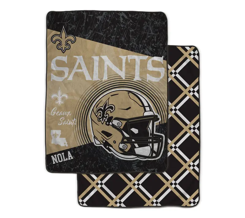 NFL Officially Licensed 60"x80" Fleece & Sherpa Back Throw