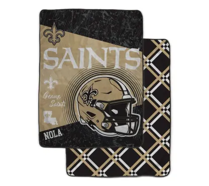 NFL Officially Licensed 60"x80" Fleece & Sherpa Back Throw