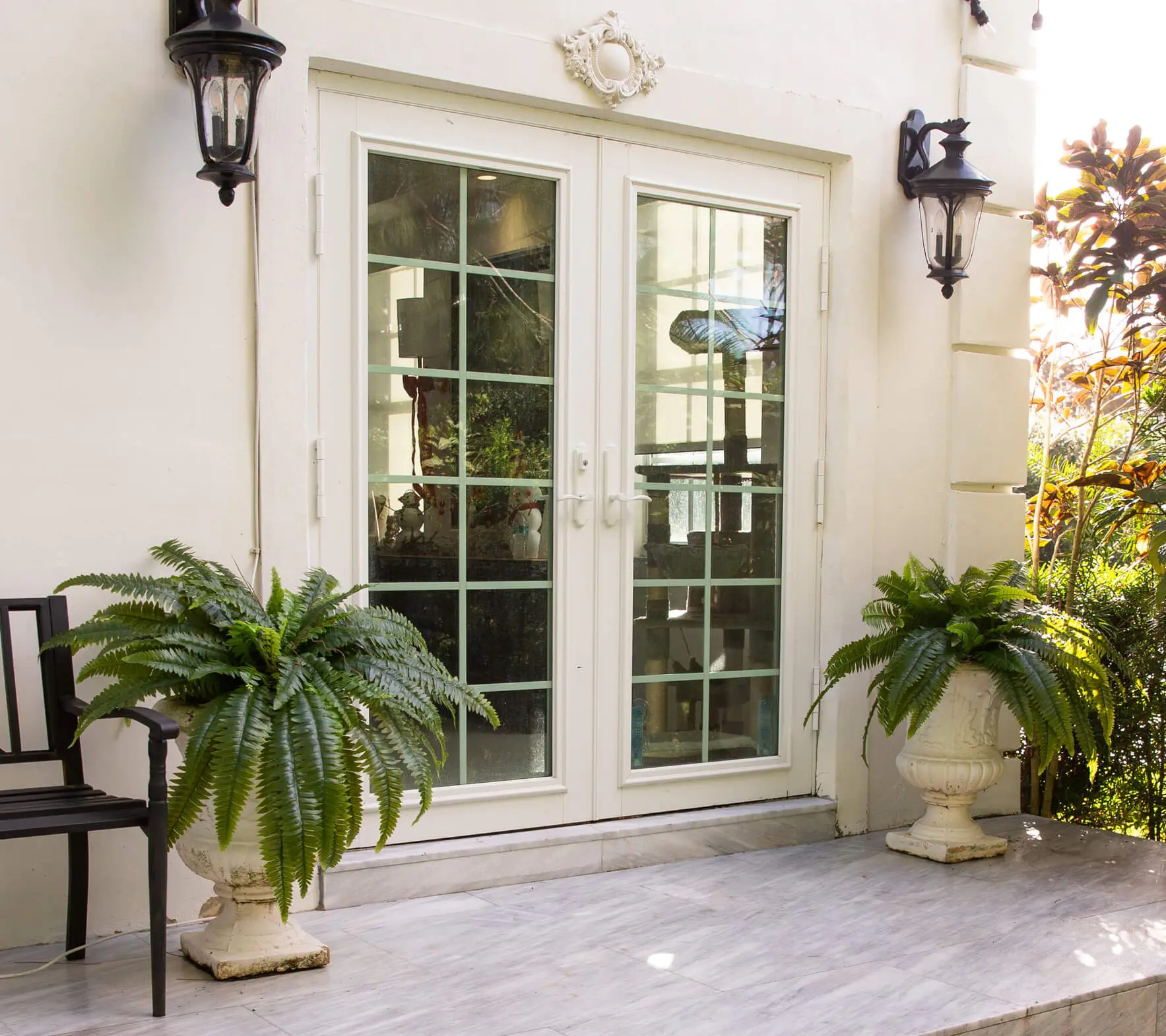 Nearly Natural Set of (2() 40" UV Resistant Boston Fern