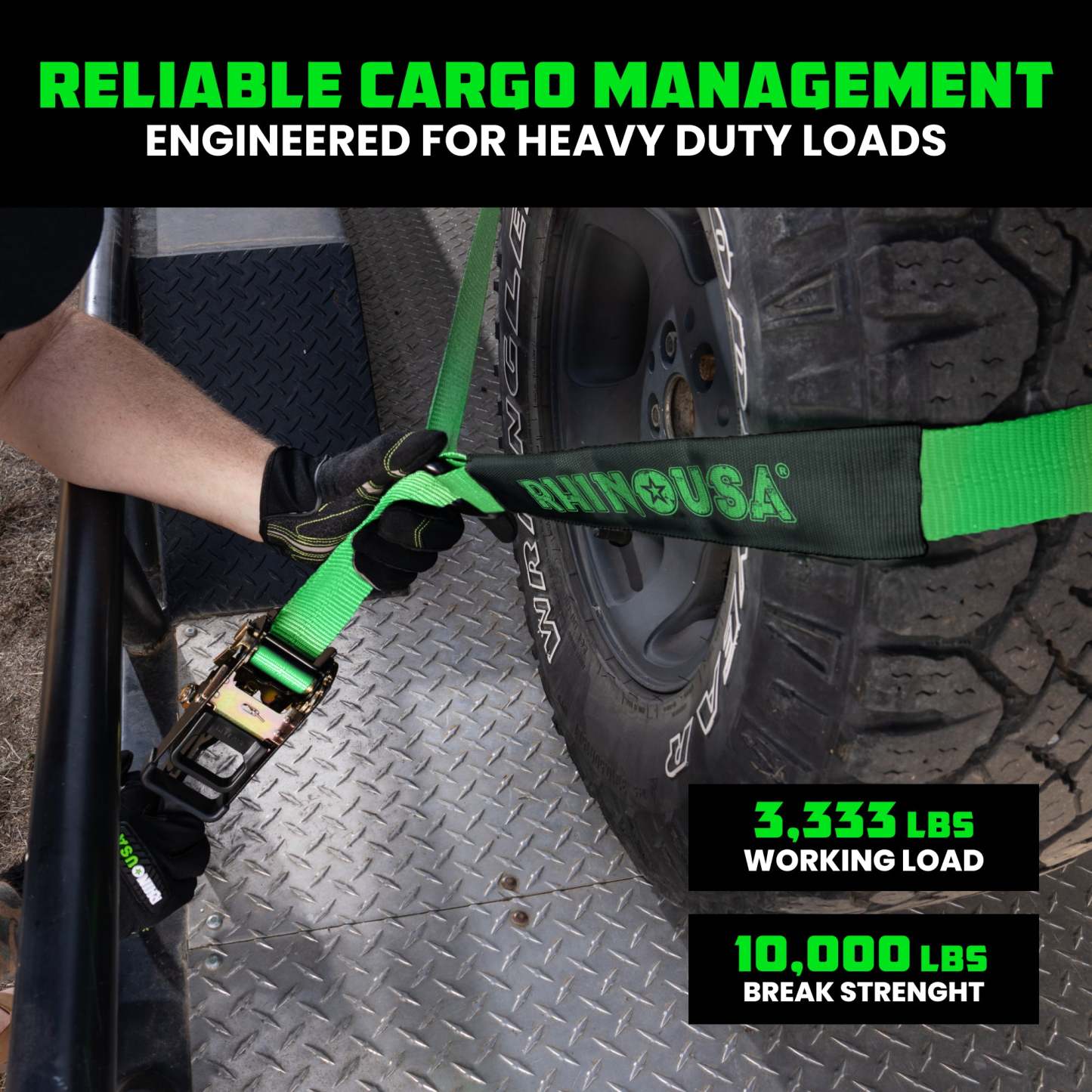 Car Tie-Down Lasso Straps (Flat-Hooks)