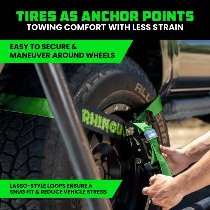 Car Tie-Down Lasso Straps (Flat-Hooks)