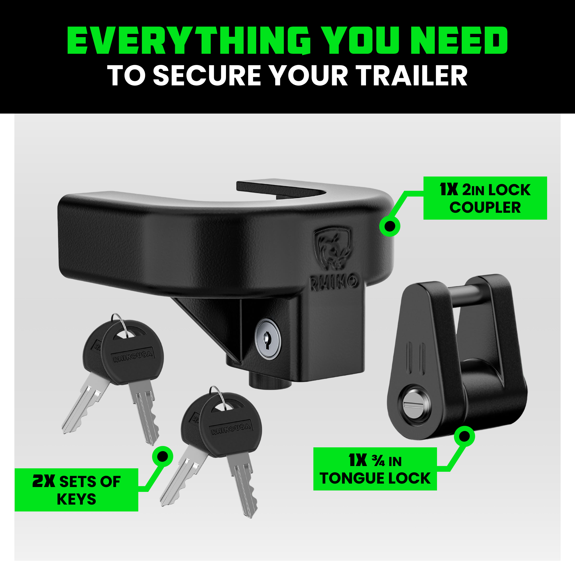 Trailer Coupler Lock Kits