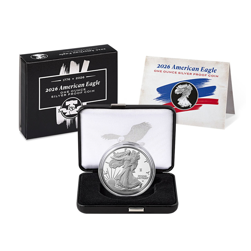 2022 TO 2026 AMERICAN EAGLE ONE OUNCE 99.9% SILVER PROOF COINS