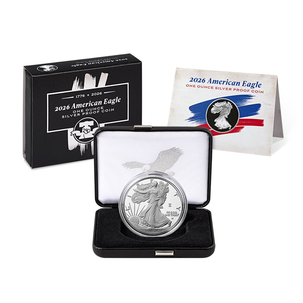 2022 TO 2026 AMERICAN EAGLE ONE OUNCE 99.9% SILVER PROOF COINS