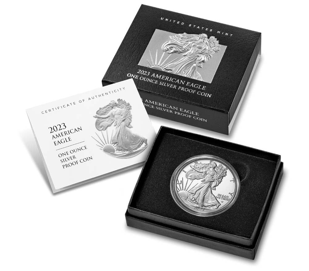 2023 AMERICAN EAGLE ONE OUNCE 99.9% SILVER PROOF COIN