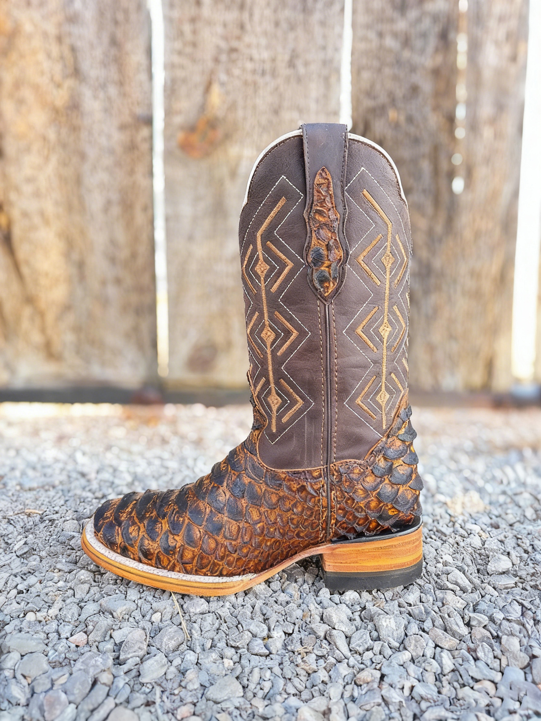 Cowboy Boot Python Mega Honey