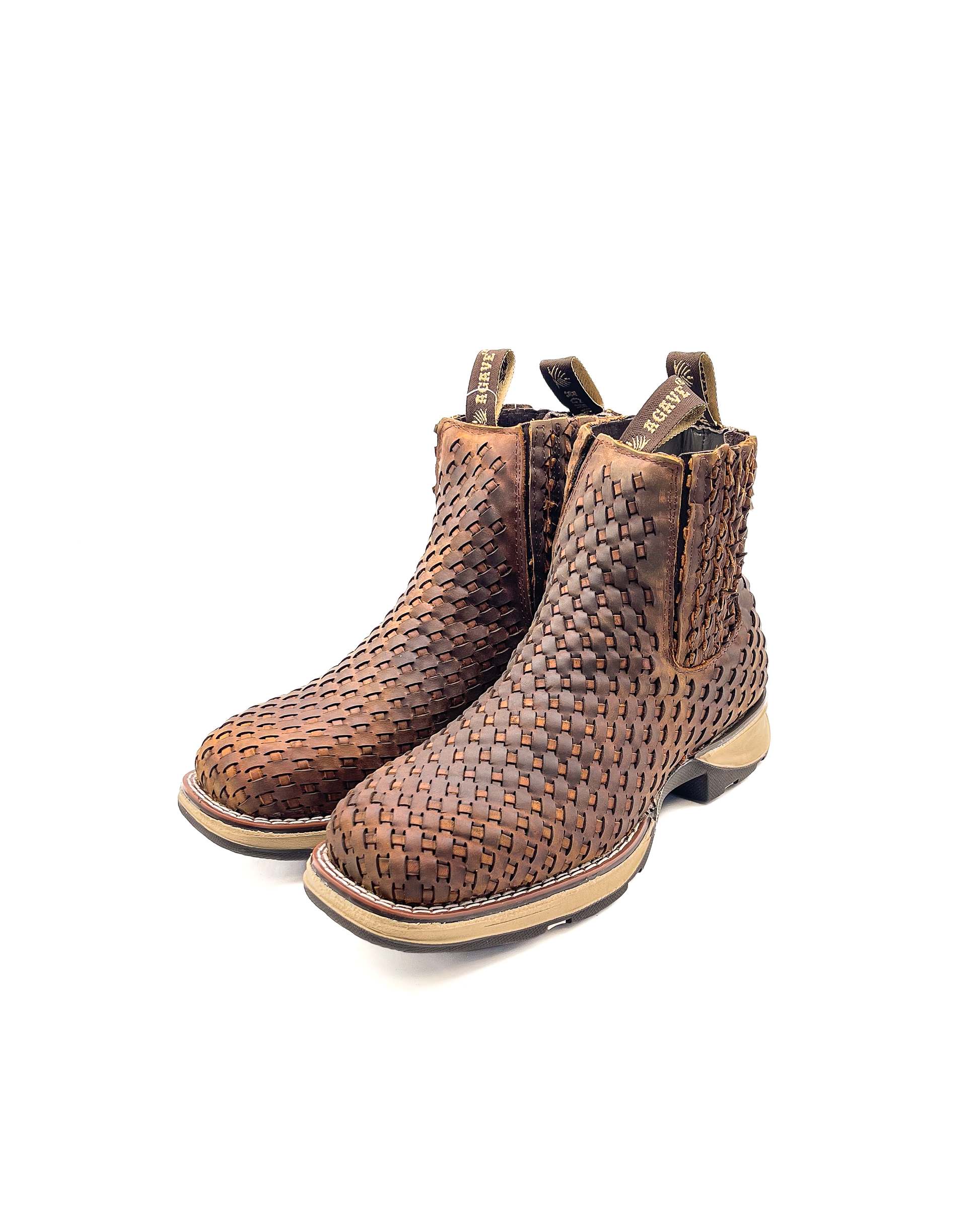 Whiskey Knitted Rubber Sole Ankle Boots